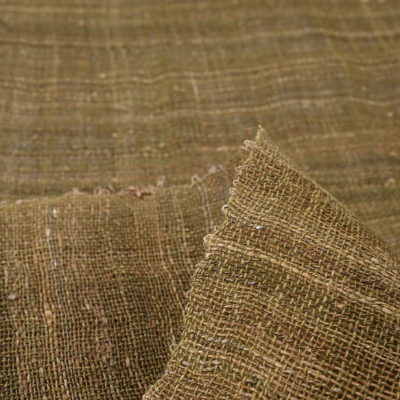 【アウトレット特価品】HEMP⑮（ML138）タイ 手紡ぎ 手織り ヘンプ生地 6枚目の画像