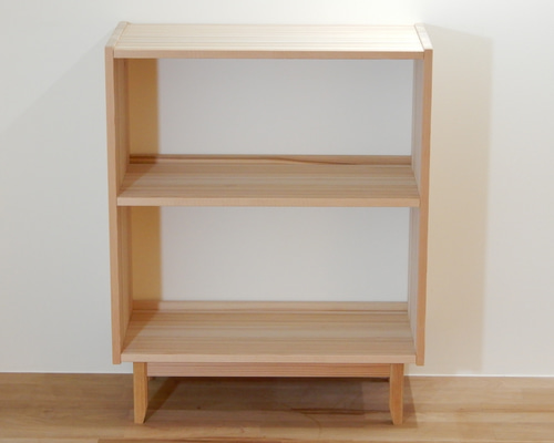 在庫整理】 オープンラック アングルデザイン 60cm 3段 杉 ナチュラル