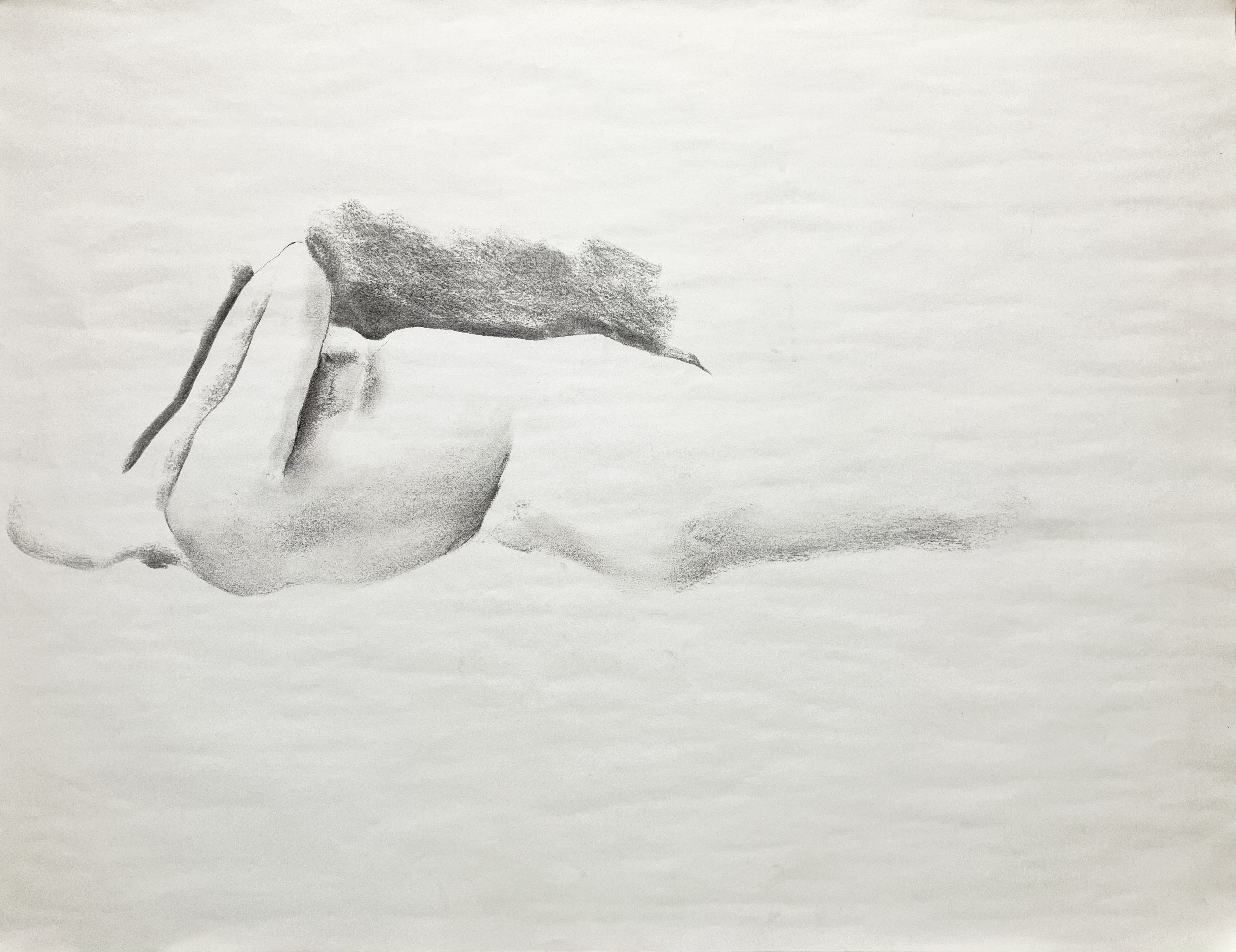 裸婦画 鉛筆画人物画 No19（天野喜孝【亜室由魅】希少画集画、状態良好 