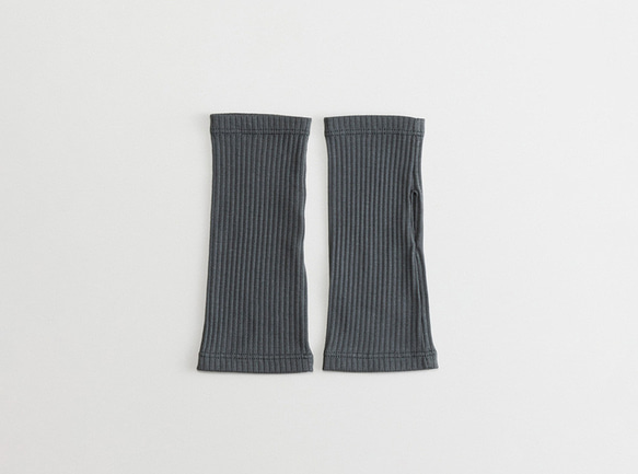 【WOMEN】organic cotton rib wrist cover 3枚目の画像