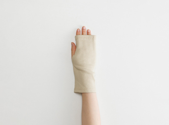 【WOMEN】organic cotton rib wrist cover 8枚目の画像