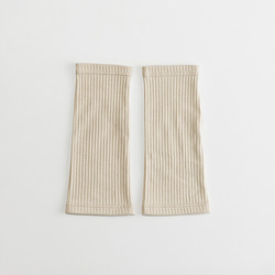 【WOMEN】organic cotton rib wrist cover 2枚目の画像