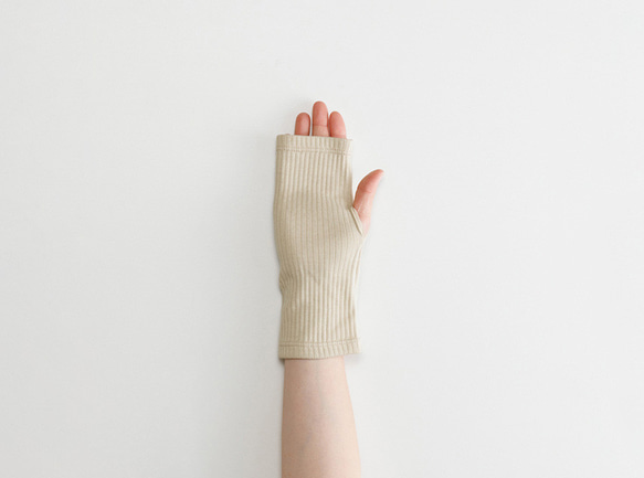 【WOMEN】organic cotton rib wrist cover 10枚目の画像