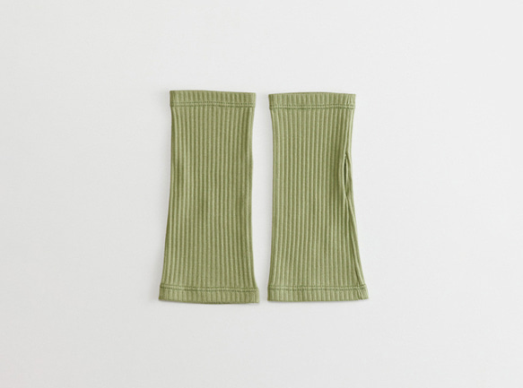 【WOMEN】organic cotton rib wrist cover 5枚目の画像