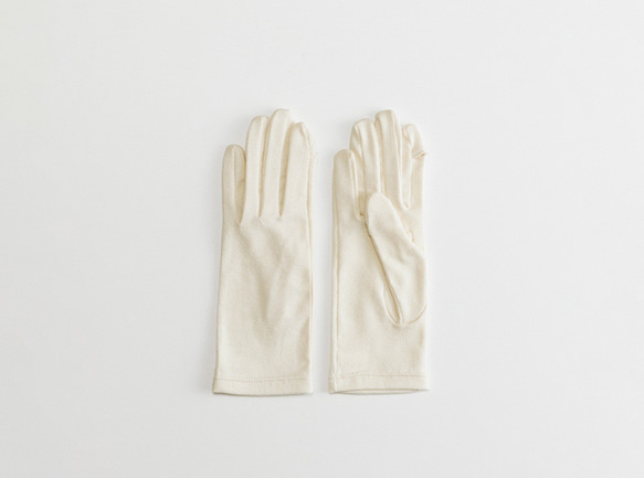 【WOMEN】pure organic cotton gloves 2枚目の画像