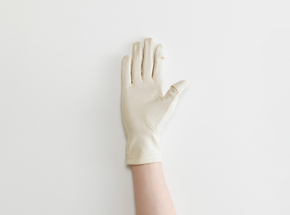 【WOMEN】pure organic cotton gloves 5枚目の画像