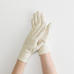 【WOMEN】pure organic cotton gloves 1枚目の画像