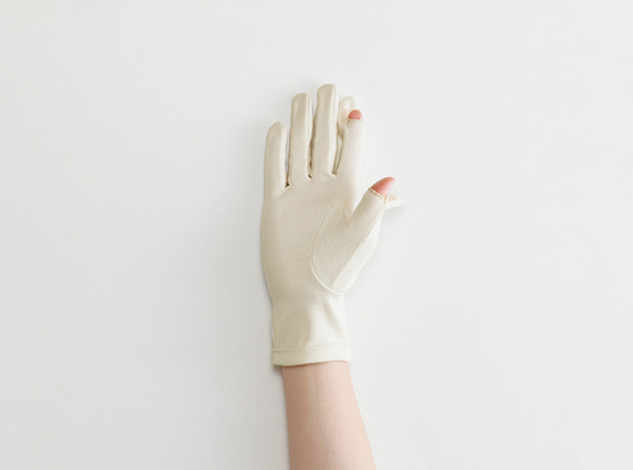 【WOMEN】pure organic cotton gloves 6枚目の画像