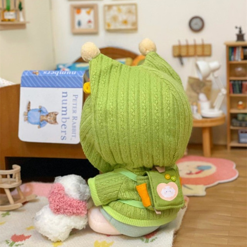 10/15/20cm着せ替えぬいぐるみ服 毛毬ちゃんコート 4色 鞄とズボン自由