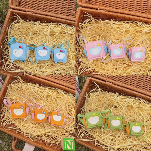 10/15/20cm着せ替えぬいぐるみ服 毛毬ちゃんコート 4色 鞄とズボン自由