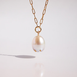 芽珍珠手鍊 - 珍珠雕刻和金粉首飾 - 尺寸可客製化獎勵母親節禮物 第10張的照片