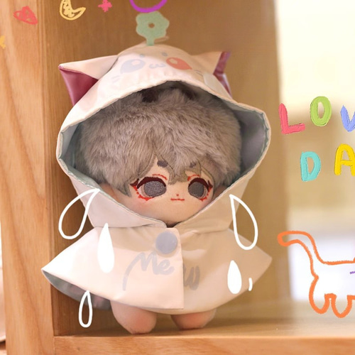10cm着せ替えぬいぐるみ服 虹色サイダーマント 5色 ヘッド飾り 10cm着せ替えぬいぐるみ服 虹色サイダーマント 5色 ヘッド飾り
