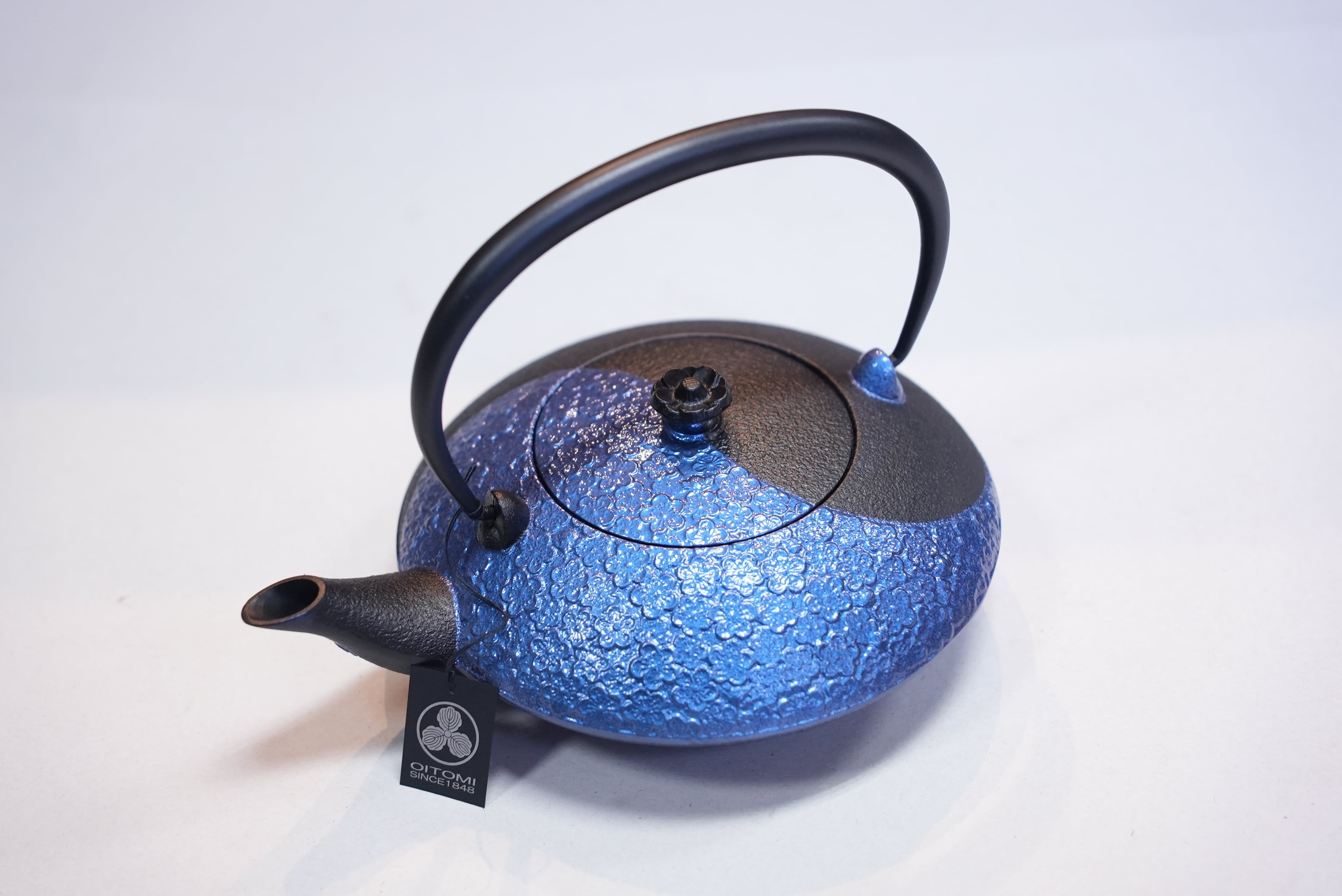 南部鉄器 鉄瓶 陰陽 瑠璃色 0.75L ポット・急須 南部鉄器工房 及