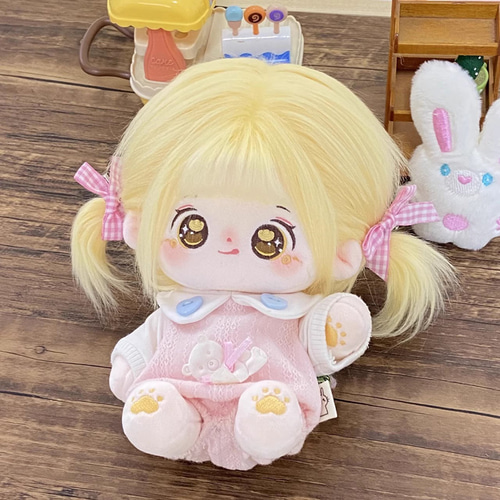 20cmぬいぐるみ 着せ替えぬいぐるみ 金子 金髪黄色目 元気少女