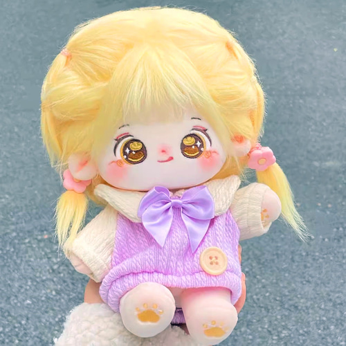20cmぬいぐるみ 着せ替えぬいぐるみ 金子 金髪黄色目 元気少女