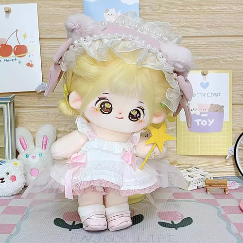 20cmぬいぐるみ 着せ替えぬいぐるみ 金子 金髪黄色目 元気少女