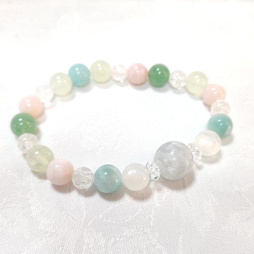 ◇天使と繋がるセレスタイト◇【限定一点物】ピンクオパール