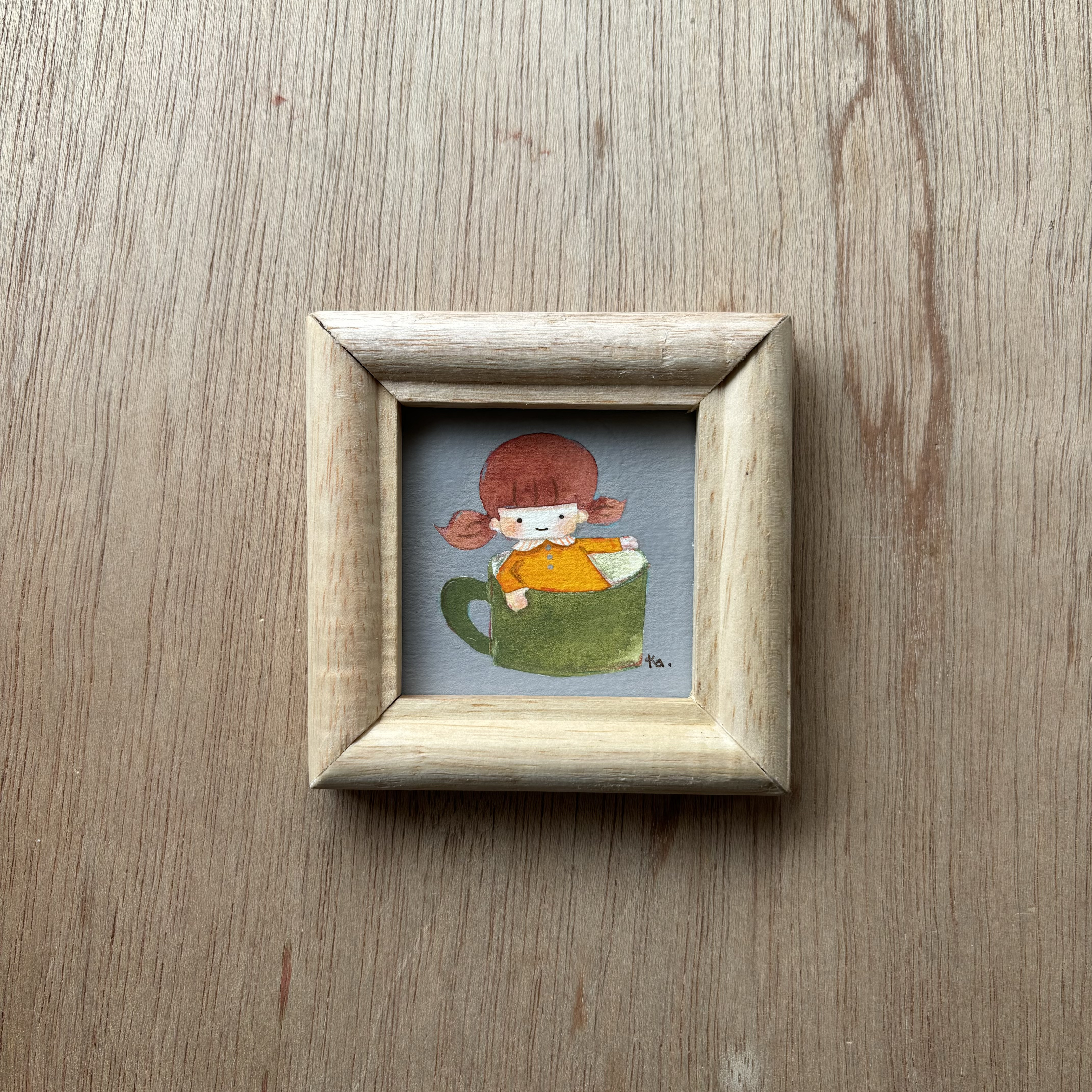 「coffee time」ミニ額　原画