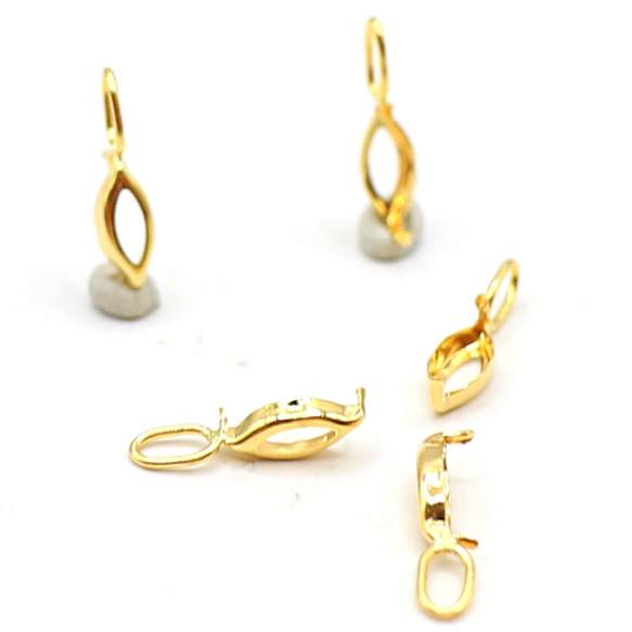 AG-K18-76 K18 ゴールド 空枠 MQ 6x3㎜ 2枚目の画像