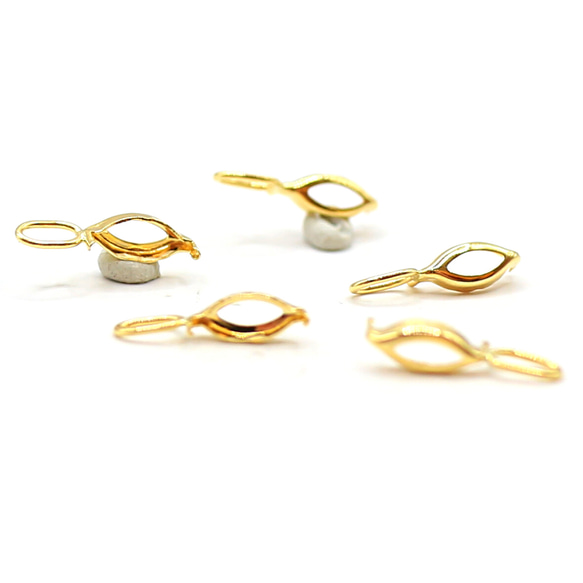 AG-K18-76 K18 ゴールド 空枠 MQ 6x3㎜ 3枚目の画像