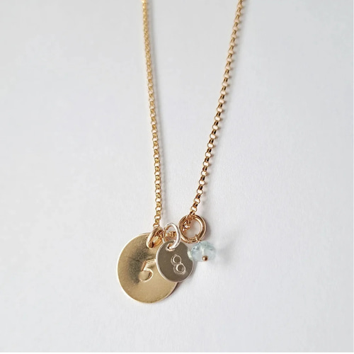 シルバー イニシャル チャーム ミニマル ネックレス S925 Silver925 Initial Dangle Charm LUPINO -ルピーノ- | Ops
