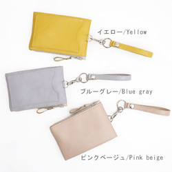【3色】パスケース（サイドファスナー付き）超軽量30g　サブのお財布としても（受注生産） 13枚目の画像