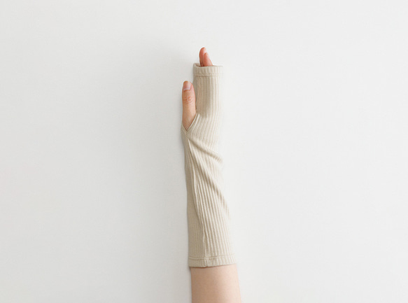 【訳あり 50％OFF】organic cotton rib arm cover【WOMEN】 7枚目の画像