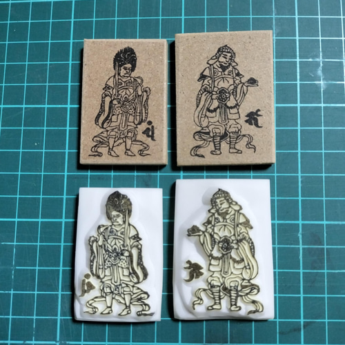 消しゴムはんこ☆千手観音with二十八部衆☆29点セット はんこ