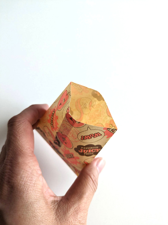 折り紙（フルーツ）　ミニ平袋とマチ付きミニ紙袋  21枚 7枚目の画像