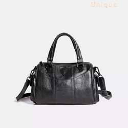 Unique●  カジュアルなショルダーバッグ * 2Way ハンドバッグ　大容量カバン*鞄 1枚目の画像