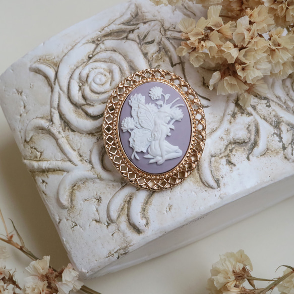 シェルカメオ（貝殻彫刻） 紛う サイズ：4×3cm