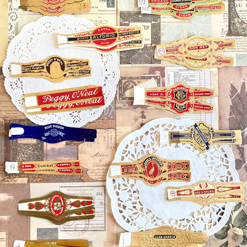 ヴィンテージ シガーバンド 30枚（15種類×2枚）アソートセット/ 色んな