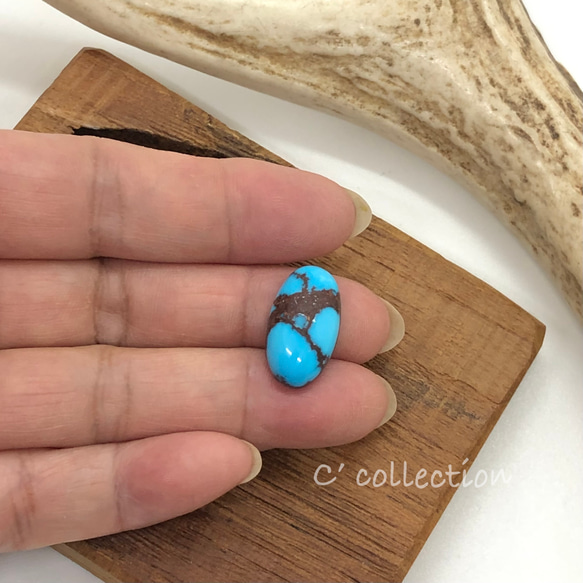 10,9ct Egyptian Turquoise ハイグレード エジプシャン ターコイズ EG-05 ルース 天然石 5枚目の画像