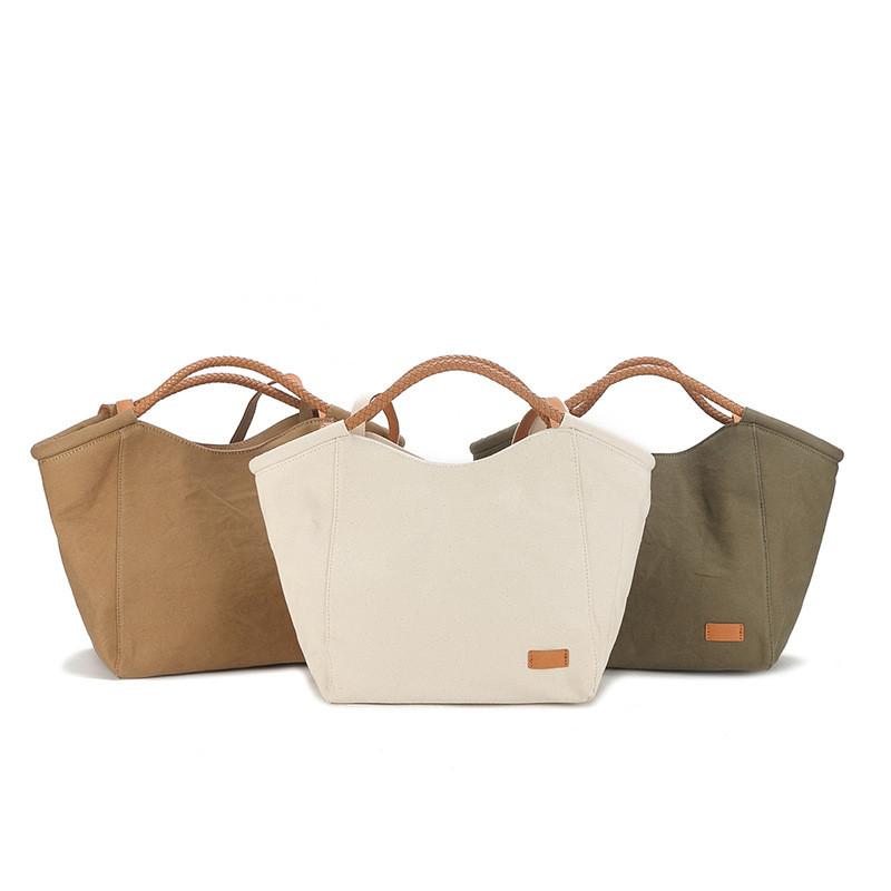 美品✨木の庄帆布 2way A4 ショルダーバッグ キャンバス レザー