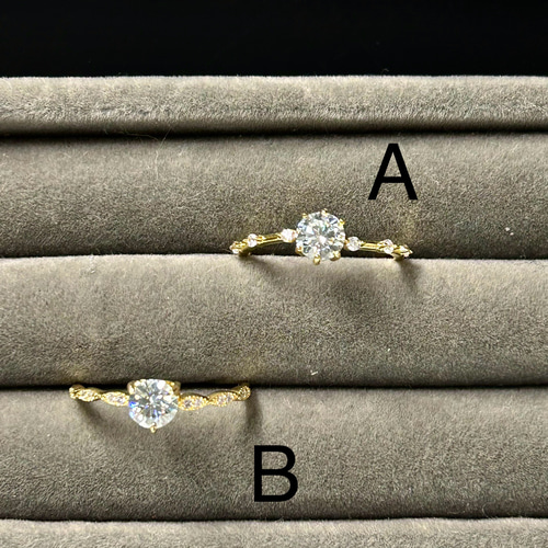 モアサナイト リング 0.5ct ～ダイヤの代用品 silver925 フリーサイズ 