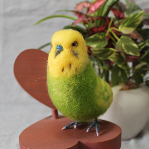 羊毛フェルト オーダー 「リアルで可愛いインコちゃん」セキセイ