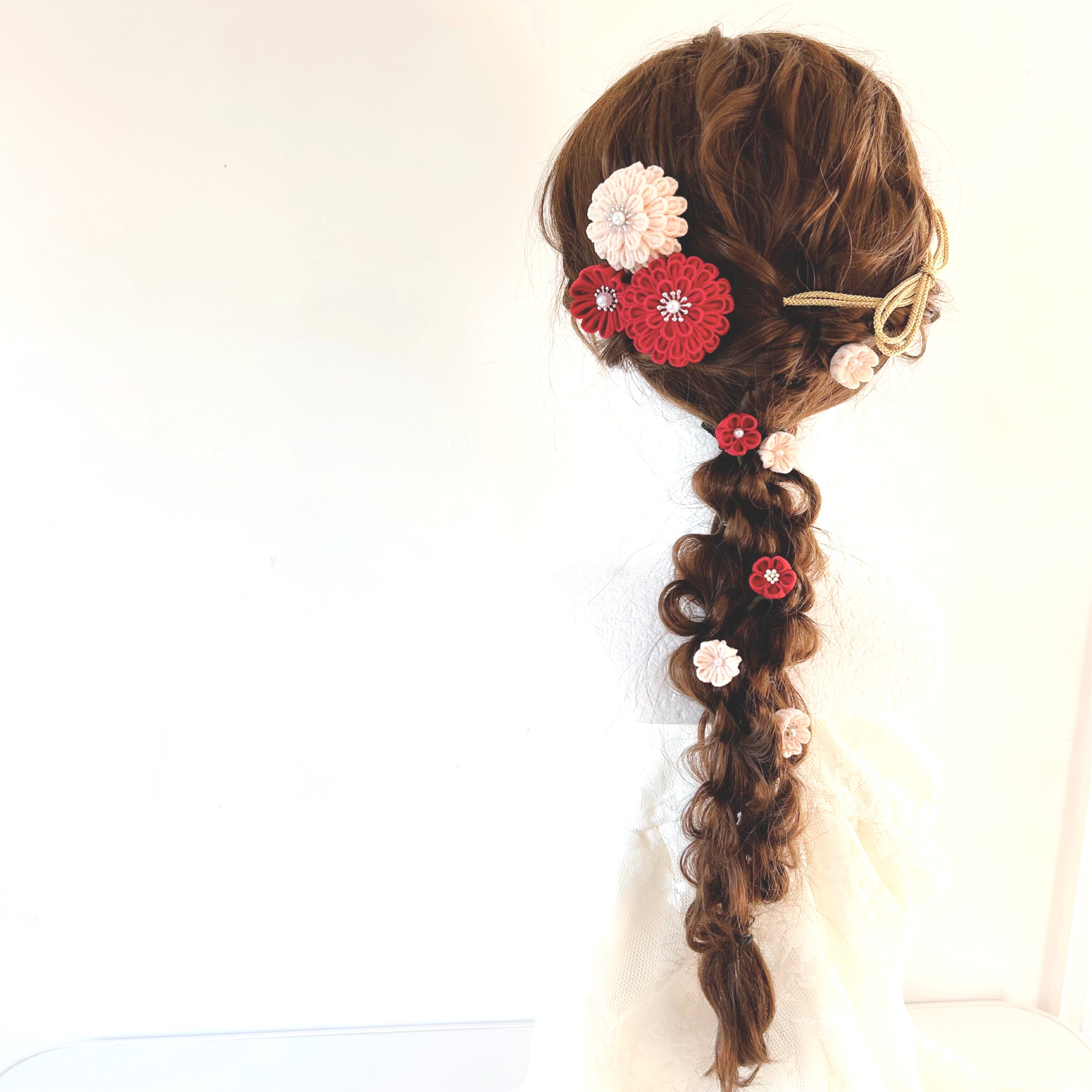 つまみ細工 髪飾り 成人式　卒業式　七五三　袴　ウエディング　ヘアーアクセサリー