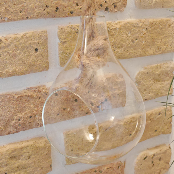 ハンギング テラリュウム ウォールインテリア 吊るしガラス インテリア雑貨 フラワーベース 花器 花瓶 8枚目の画像