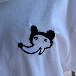 【巨匠動物園】ミキちゃん・ワンポイント刺繍Tシャツ 6枚目の画像