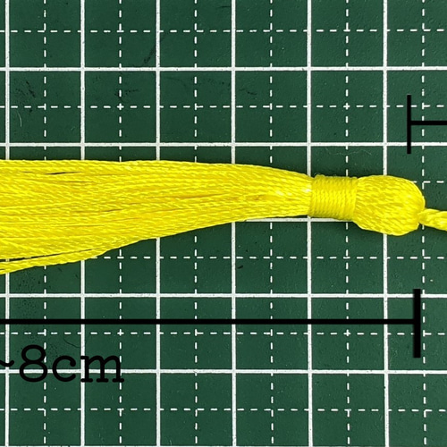 タッセル 約8cm 10本セット 紐付き 全10色 カラー選択可能