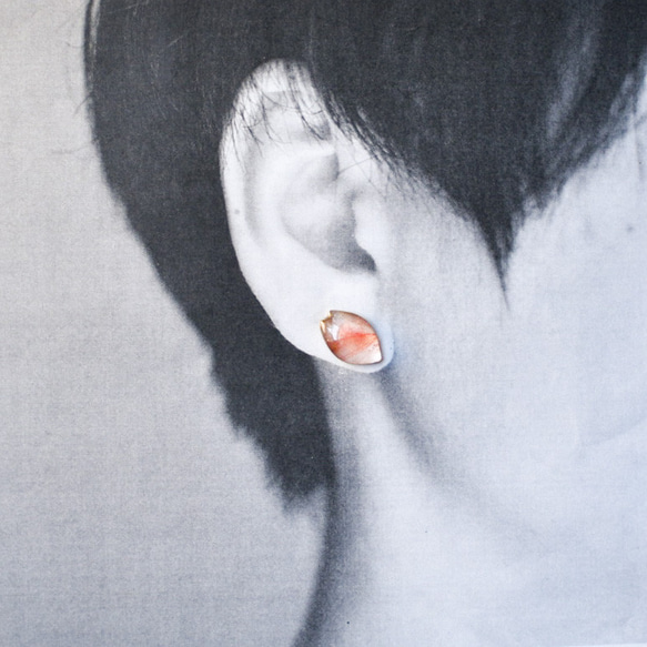 「桜の便り 」耳飾り　金具選択可　 8枚目の画像