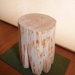 天然アロマ 丸太椅子フリル・丸太テーブル・オーガニック 6枚目の画像
