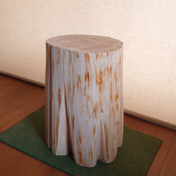 天然アロマ 丸太椅子フリル・丸太テーブル・オーガニック 5枚目の画像