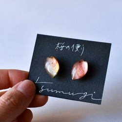「桜の便り 」耳飾り　金具選択可　 5枚目の画像