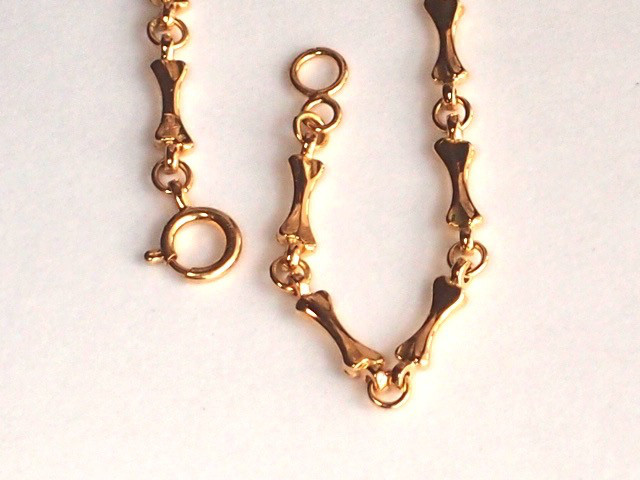 K18 ボーンブレスレット