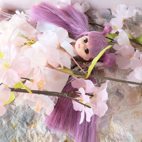 ドール服 リカちゃん 27cmドール 和風 ロリータ 桜の花びら