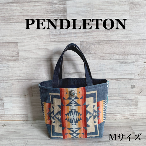送料無料！ペンドルトンのリメイクトートバッグ Mサイズ トートバッグ