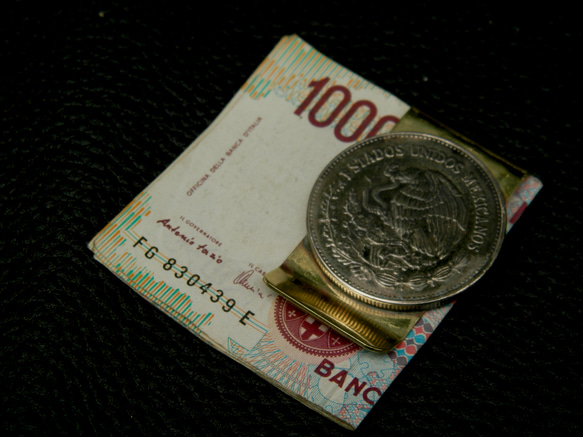 ＃M34 Mexico Coin Money Clip 3枚目の画像