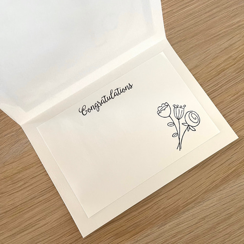 再販売】手作りメッセージカード 140 メッセージカード Lily 通販