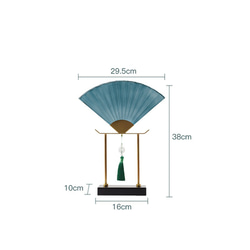 オブジェ 扇 ガラス製 おしゃれ インテリア コンパクト 玄関 リビング ダイニング 置物 オーナメント ch-1274 7枚目の画像